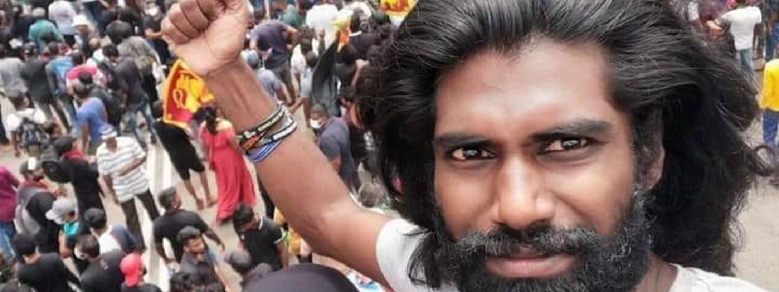 Aragalaya activist Anthony Weranga Pushpika, remanded to 9th August